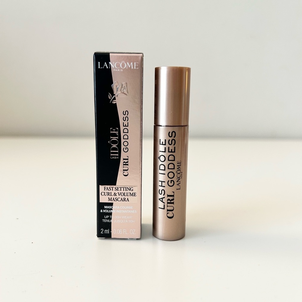 🌸LANCOME Lash Idole Curl Goddess Deluxe Mini in 01 Divine Black 2 mL